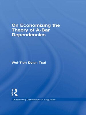 cover image of On Economizing the Theory of A-Bar Dependencies